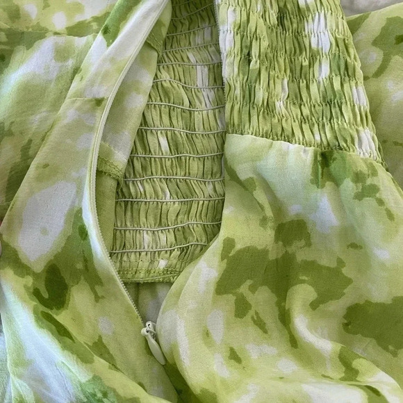 Faithfull the brand Arianne Roos green mini dress in lime - Picture 11 of 15